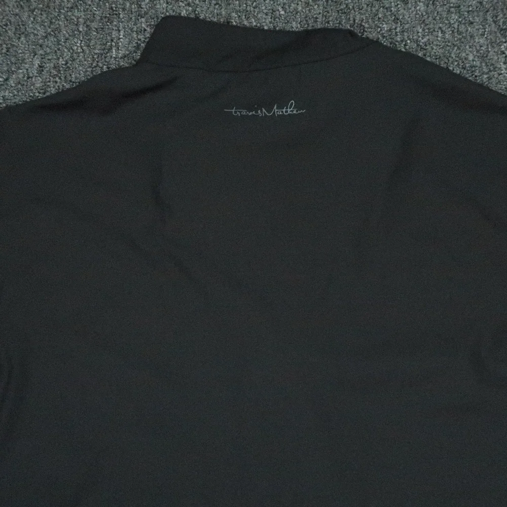 Travis Mathew‎ Jacket Mens Medium Black Surfside Full Zip Pocket Golf Stretch